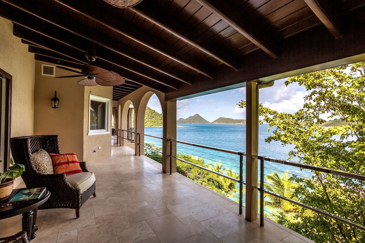 Exclusive waterside villa with pool/dock - Tortola
