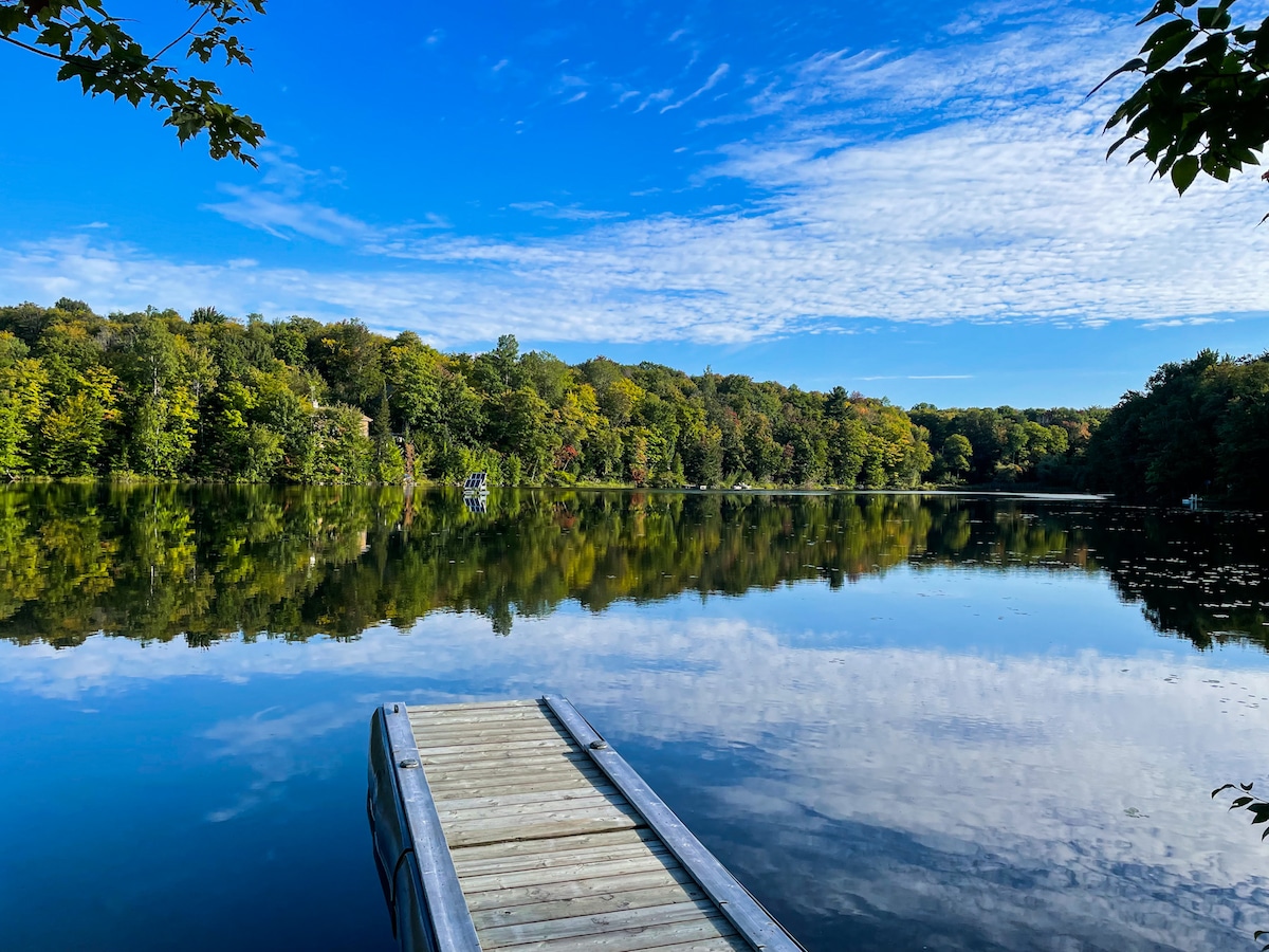 舒适度假木屋* 1小时Mtl * Laurentians * Spa * Lake