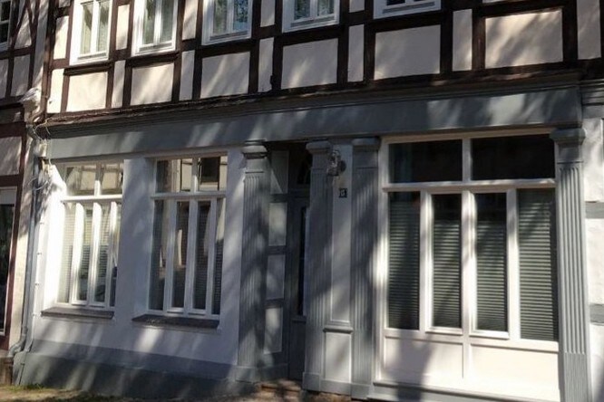 Barrier-free accommodation - half-timbered house