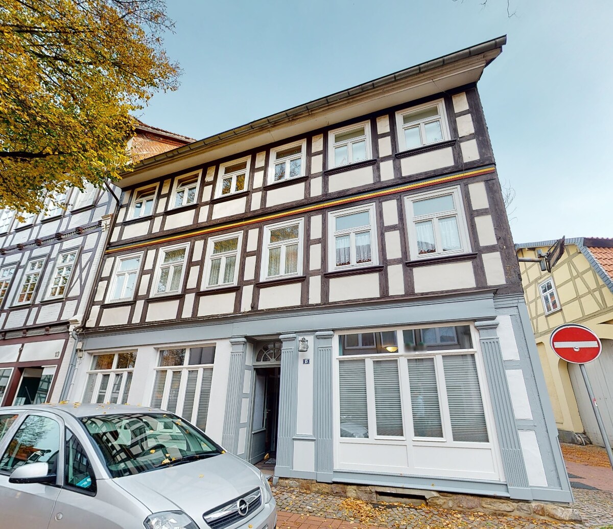 Barrier-free accommodation - half-timbered house