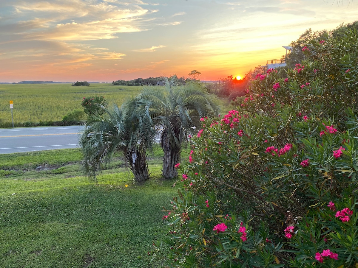 Folly Beach Condo with Water Views!