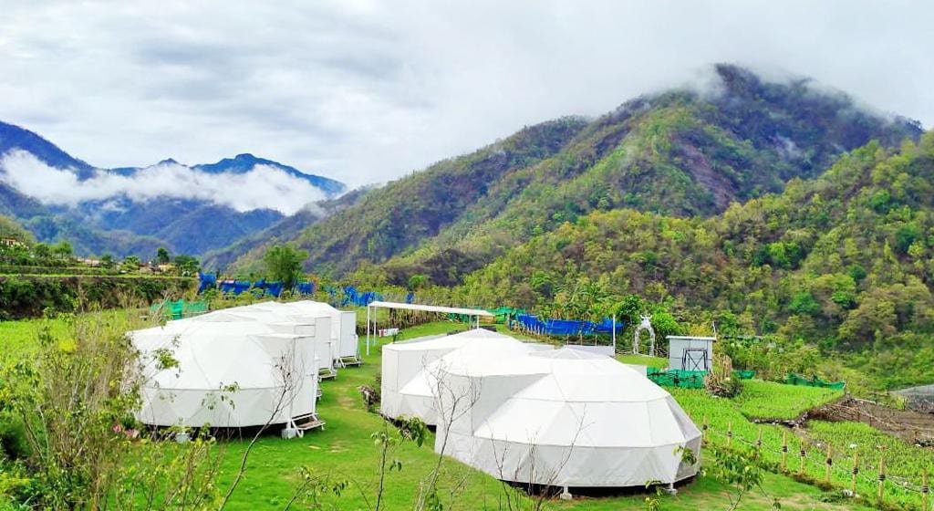 豪华（ 2张床）圆顶屋-豪华露营Rishikesh （ TNV ）