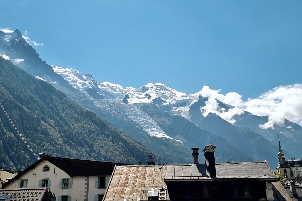 Central Chamonix, Mont-Blanc View, Basement Garage