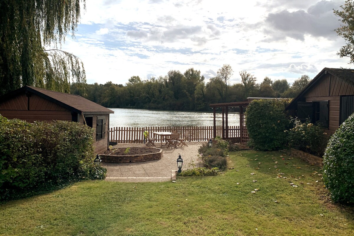 美丽的景观- Grand Chalet Bord de Seine et Lac
