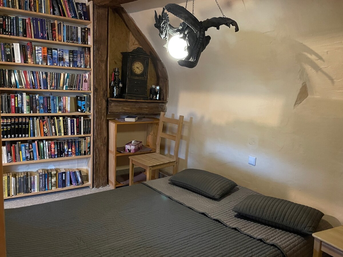 小说库中的床和书房