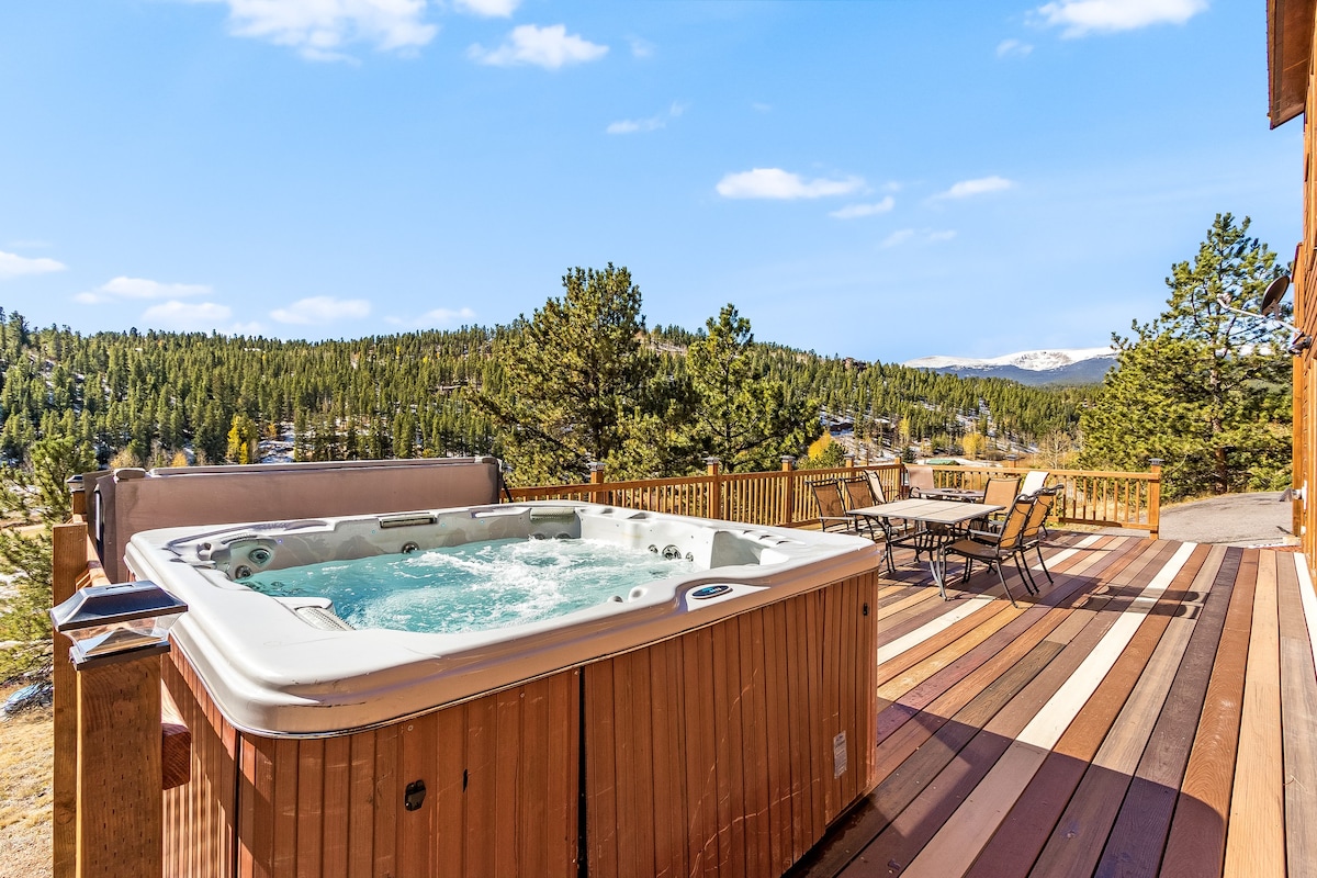 热水浴缸和台球桌|科罗拉多度假木屋