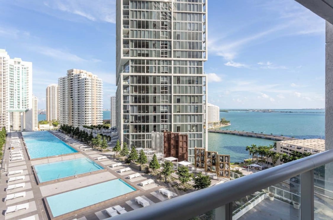 Icon Brickell •高楼层•海湾和泳池景观•水疗中心