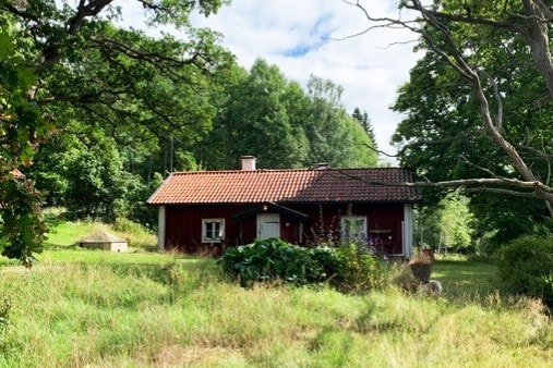 Lillgården ，乡村田园诗般的田园诗般，附近有原始森林