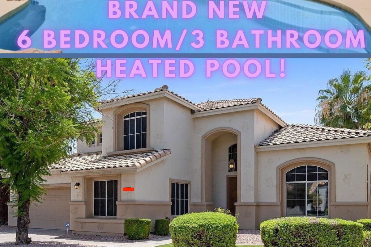 BRAND NEW Luxury 6 bedroom/3 bath w heated pool