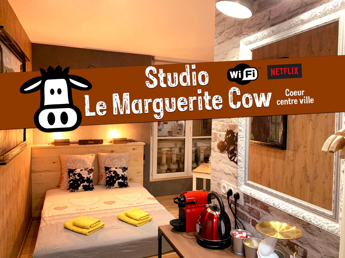 玛格丽特牛单间公寓（★ Studio Marguerite Cow ）★市中心