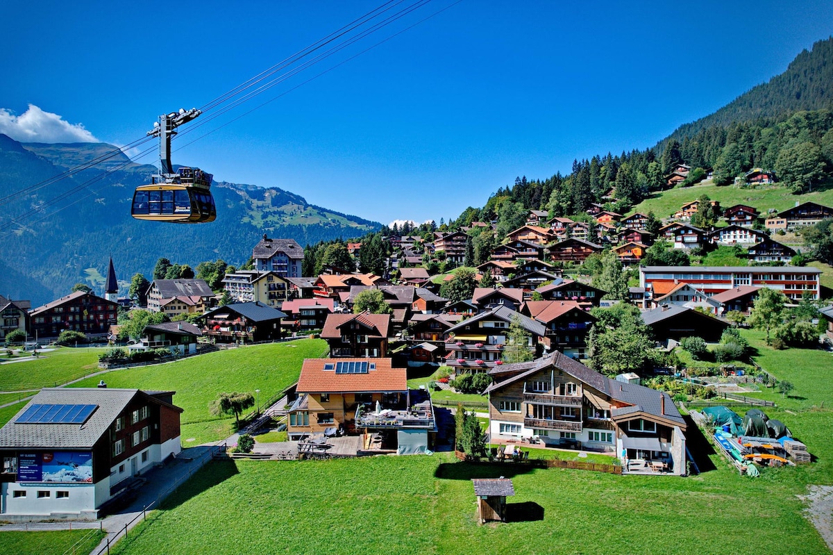 梦幻地， Jungfraublick ，就在滑雪坡上！