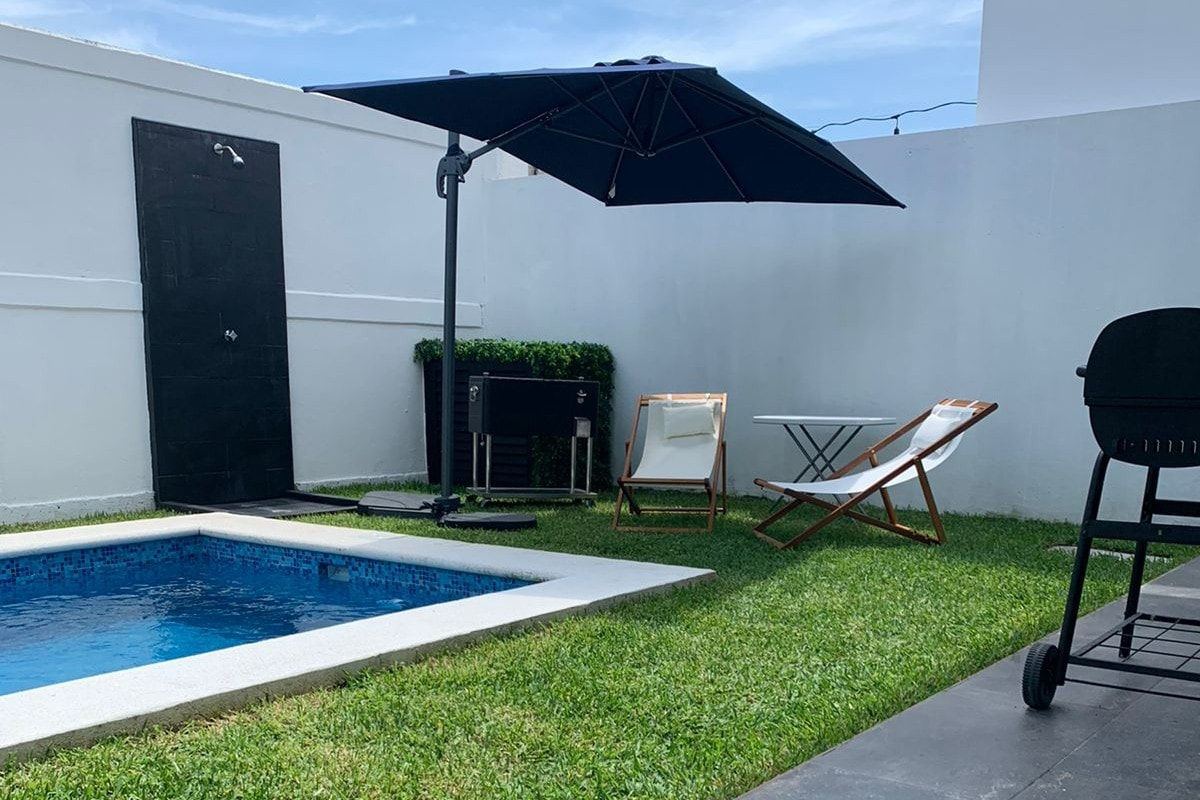 房子带泳池， Riviera Veracruzana。