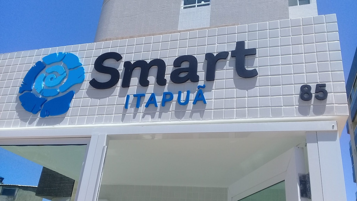 Flat Smart 401-Frente a praia-com self-check-in.