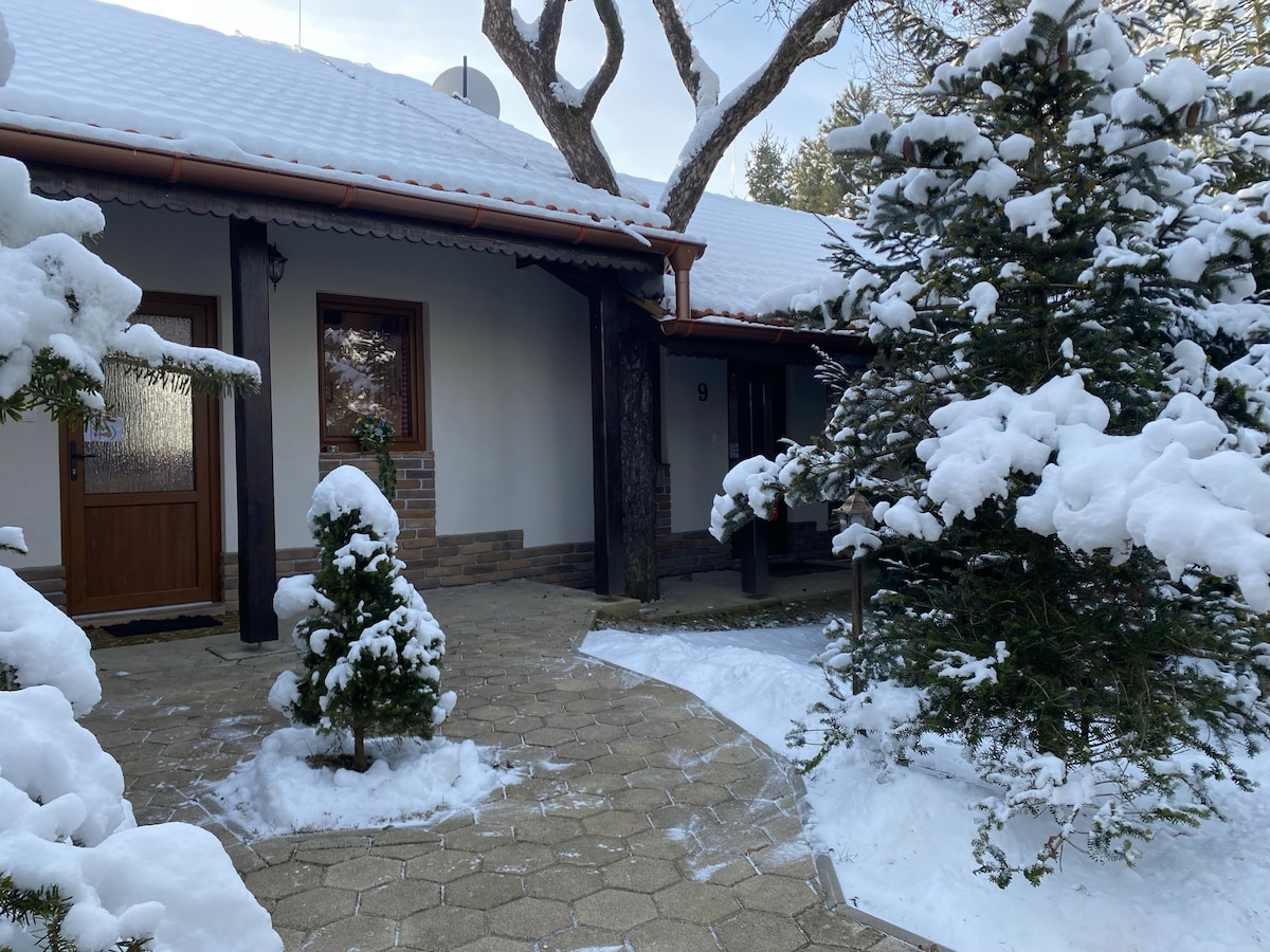 double bedroom located in the garden