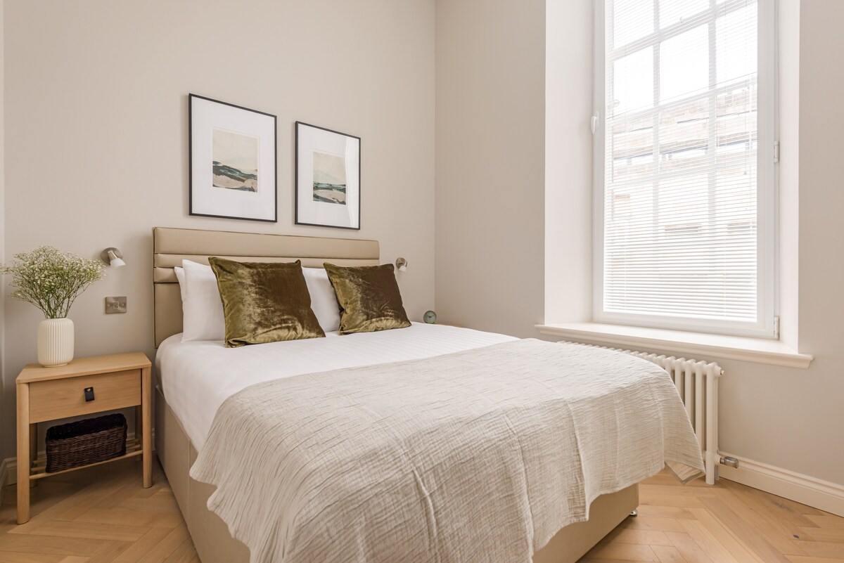 单卧室现代斯堪迪风格公寓，可欣赏博物馆景观