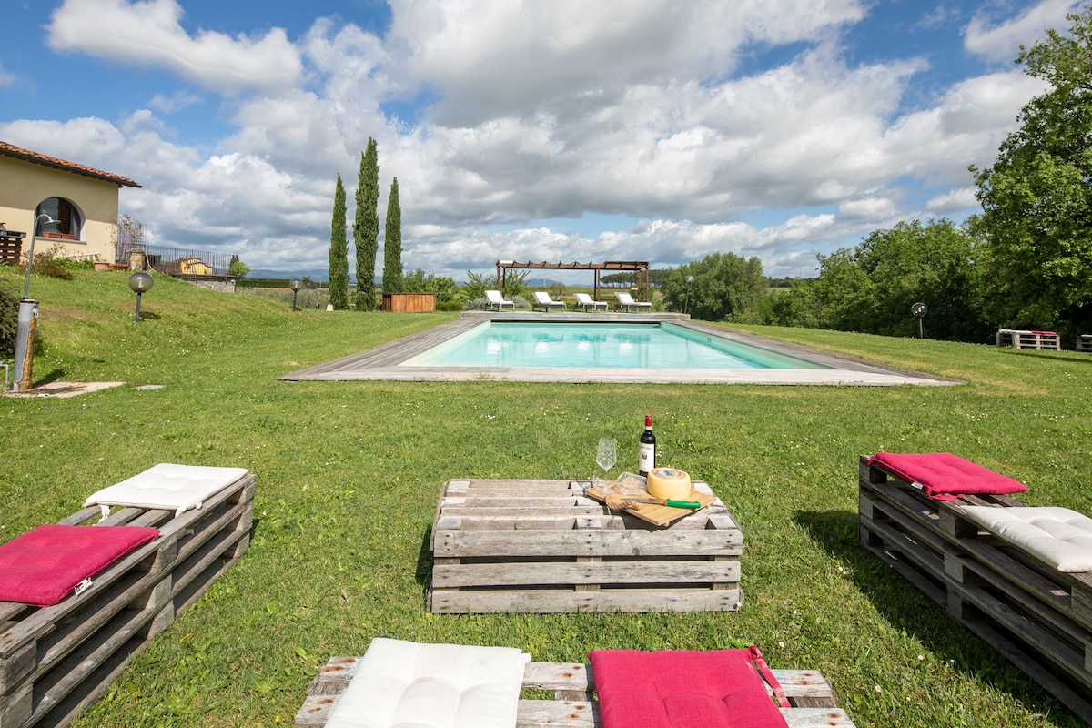 Villa al Vento -位于基安蒂地区的私人泳池