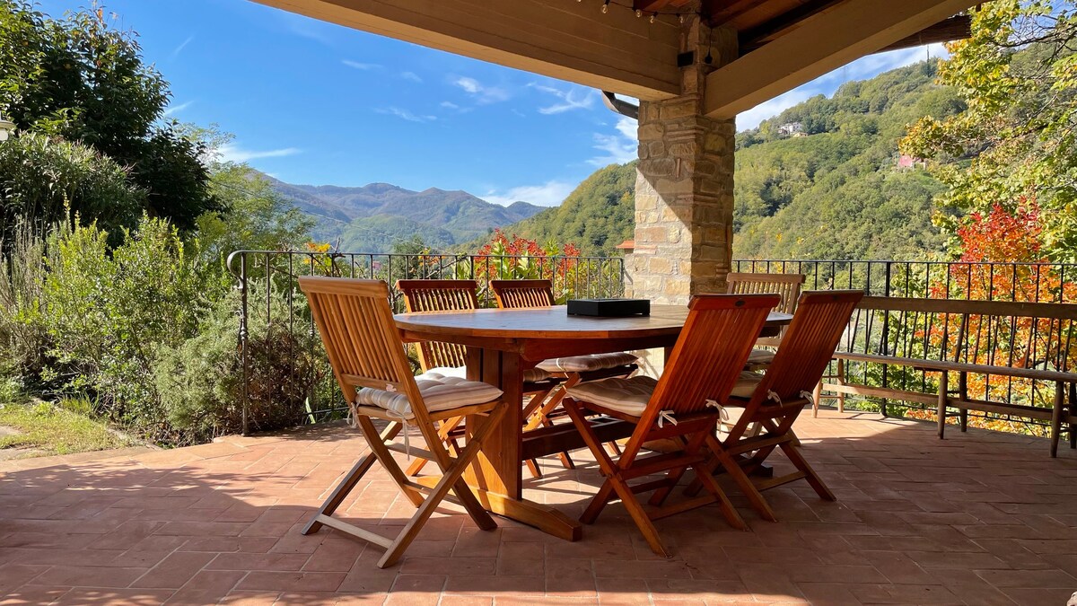 Large pool (15m x 5m) and panoramic position