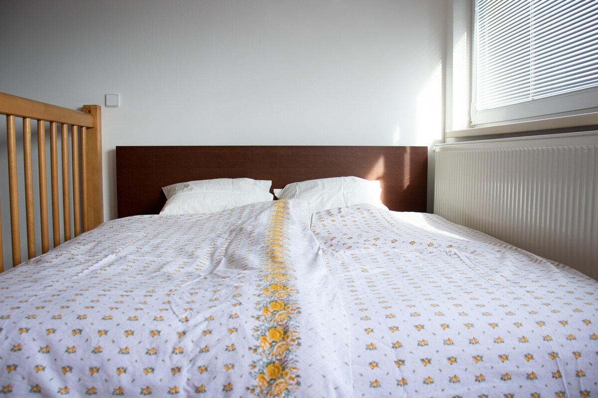 Apartment one stop from Brno Airport