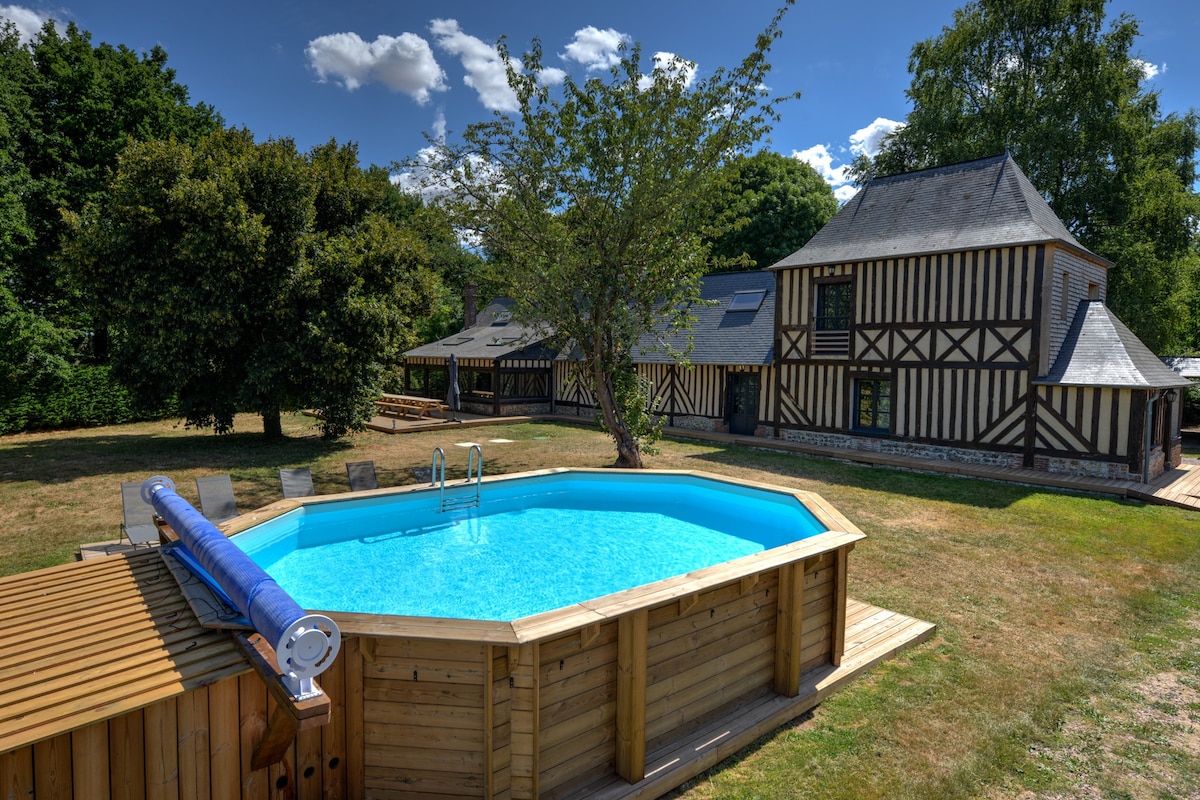 17人小屋，带游泳池- Le Clos de Fontaine