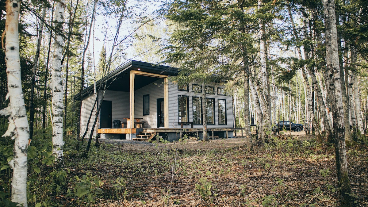 Chalet nature #1 vue sur la rivière Péribonka