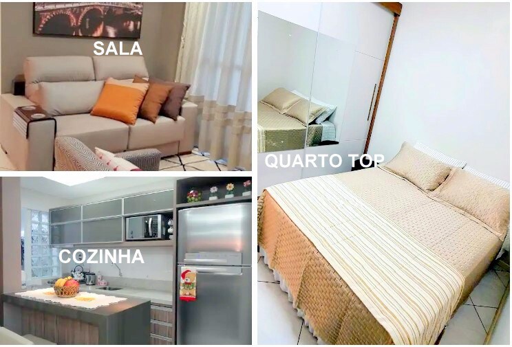 🤩👍QUARTO TOP c/Cama Box casal/无线网络/电视/办公室