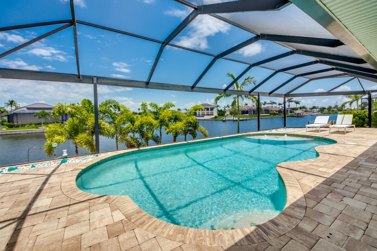 NEW Aqua Vista-SW Cape Coral Gulf Access Pool Home