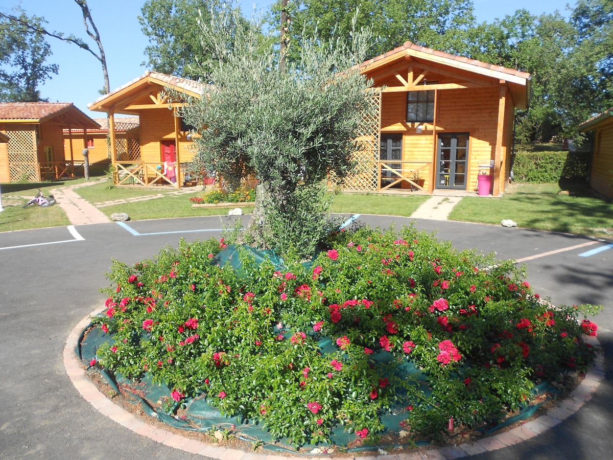 Les gîtes des Palombes - Chalet 6 p. avec piscine