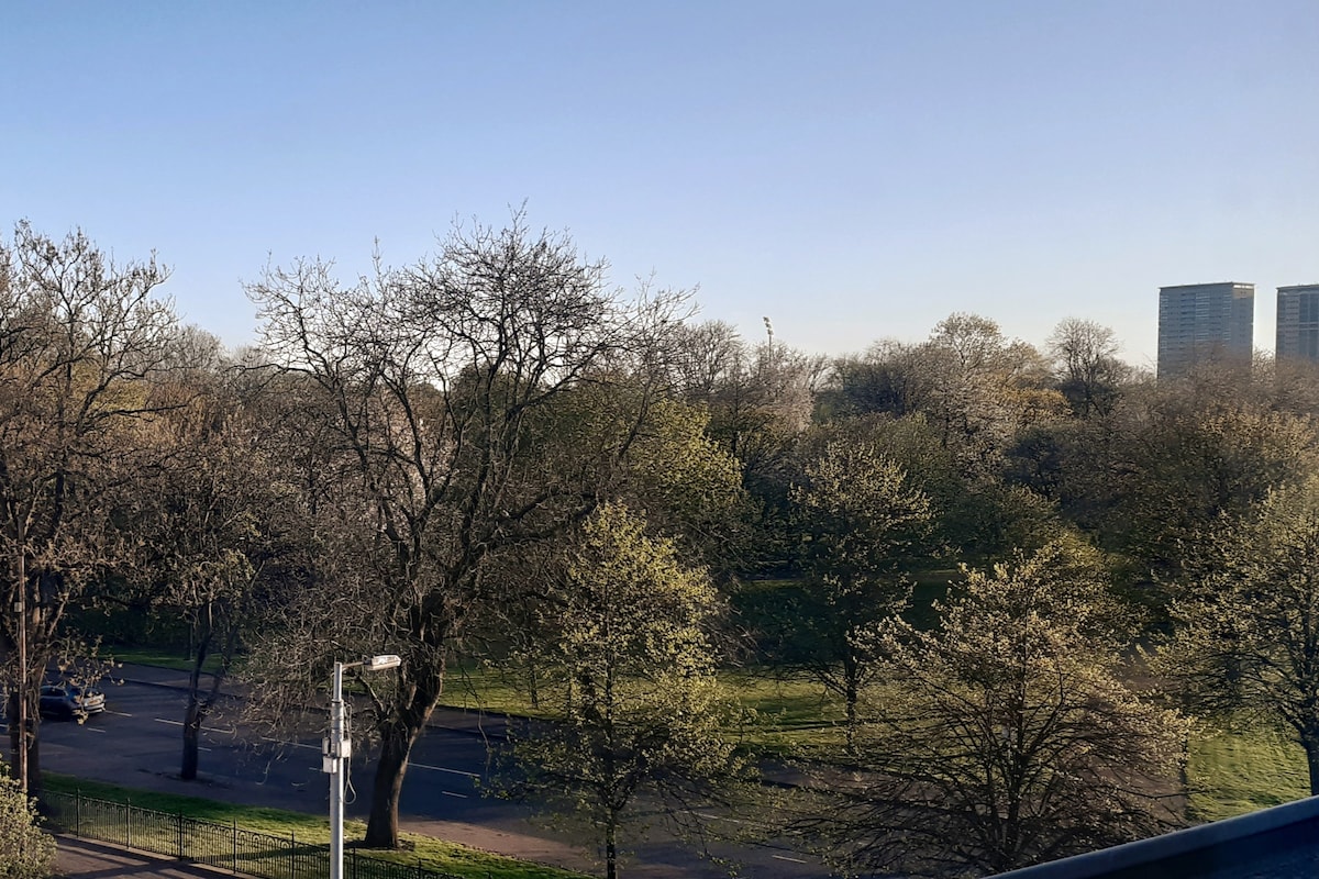 格拉斯哥格林（ Glasgow Green ）明亮的双人套房