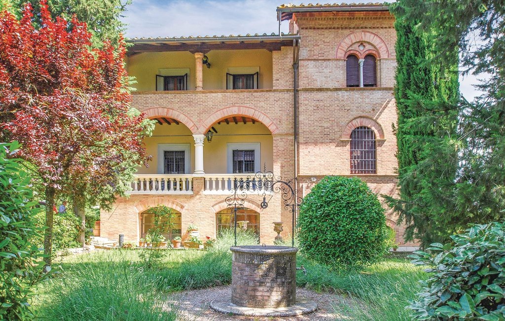 农家乐「Villa Il Poggiolo」Siena, Loggia