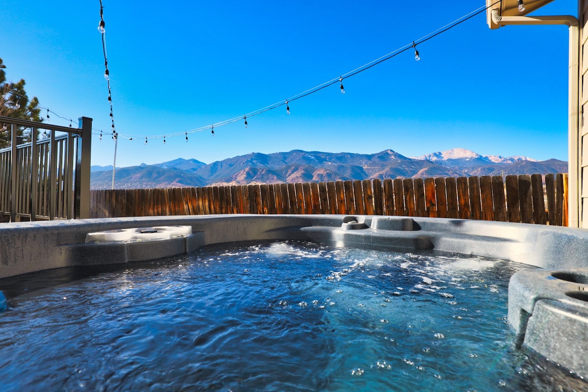西边最好的-热水浴缸，派克峰景观
