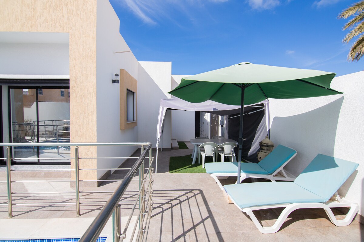 Villa Djerba avec piscine sans vis a vis