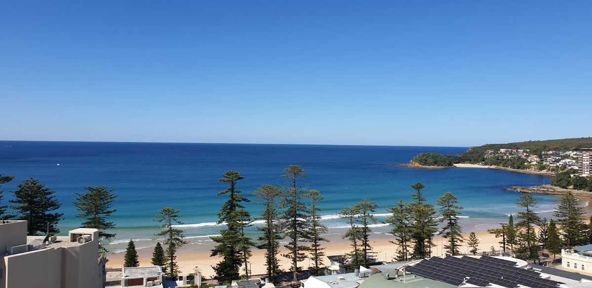 阳光明媚的海滨1卧室公寓，可欣赏海景