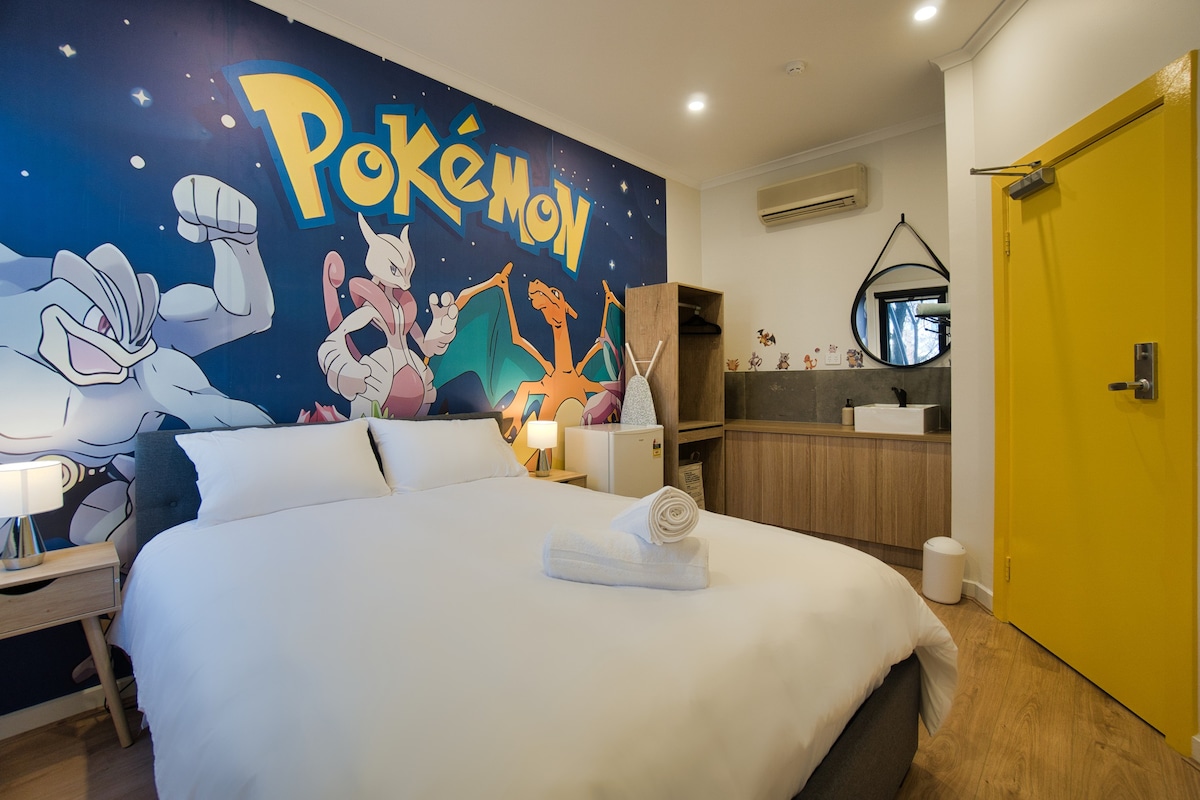 ★Pokémon★标准双人床★Netflix★ Disney +★ AdelaideCBD