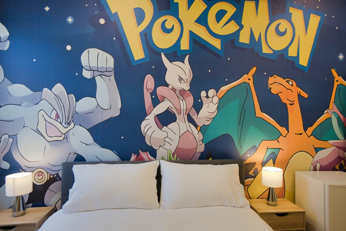 ★Pokémon★标准双人床★Netflix★ Disney +★ AdelaideCBD