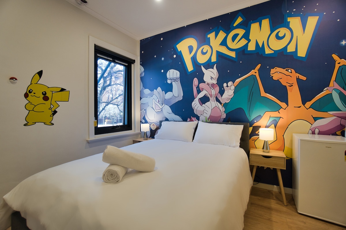 ★Pokémon★标准双人床★Netflix★ Disney +★ AdelaideCBD