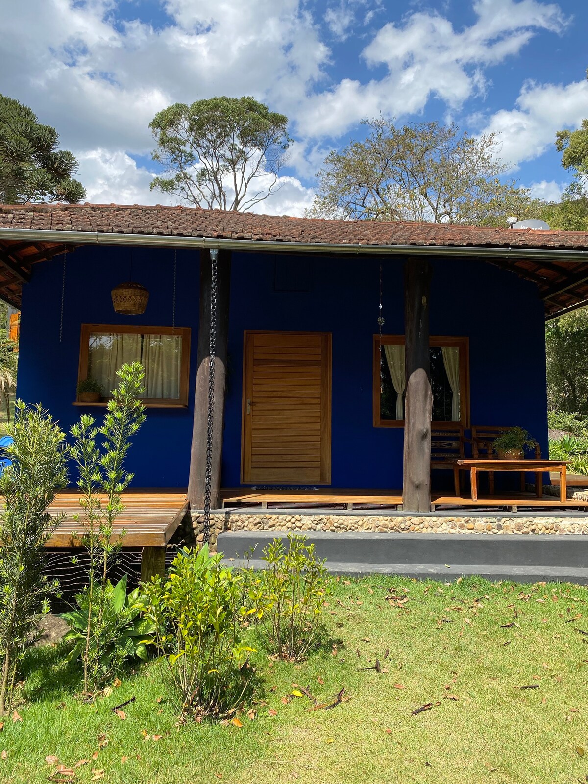 Chalé dos Budas, no Kailasa Zen Garden, Itamonte