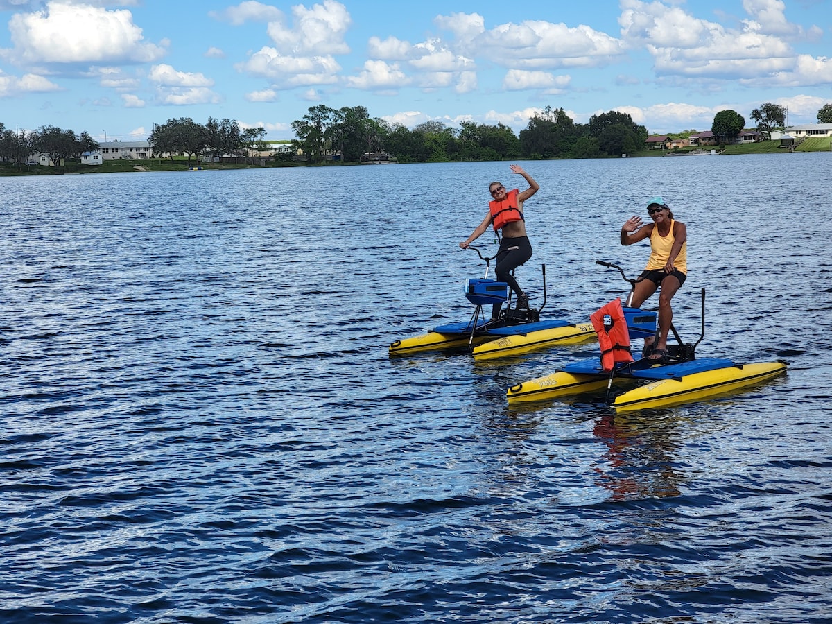 Family Fun on Beautiful Spring Fed Lake Denton.