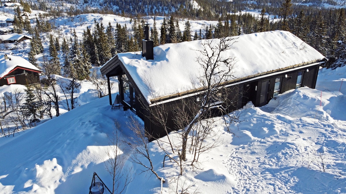 Moderne fjellhytte i Valdres