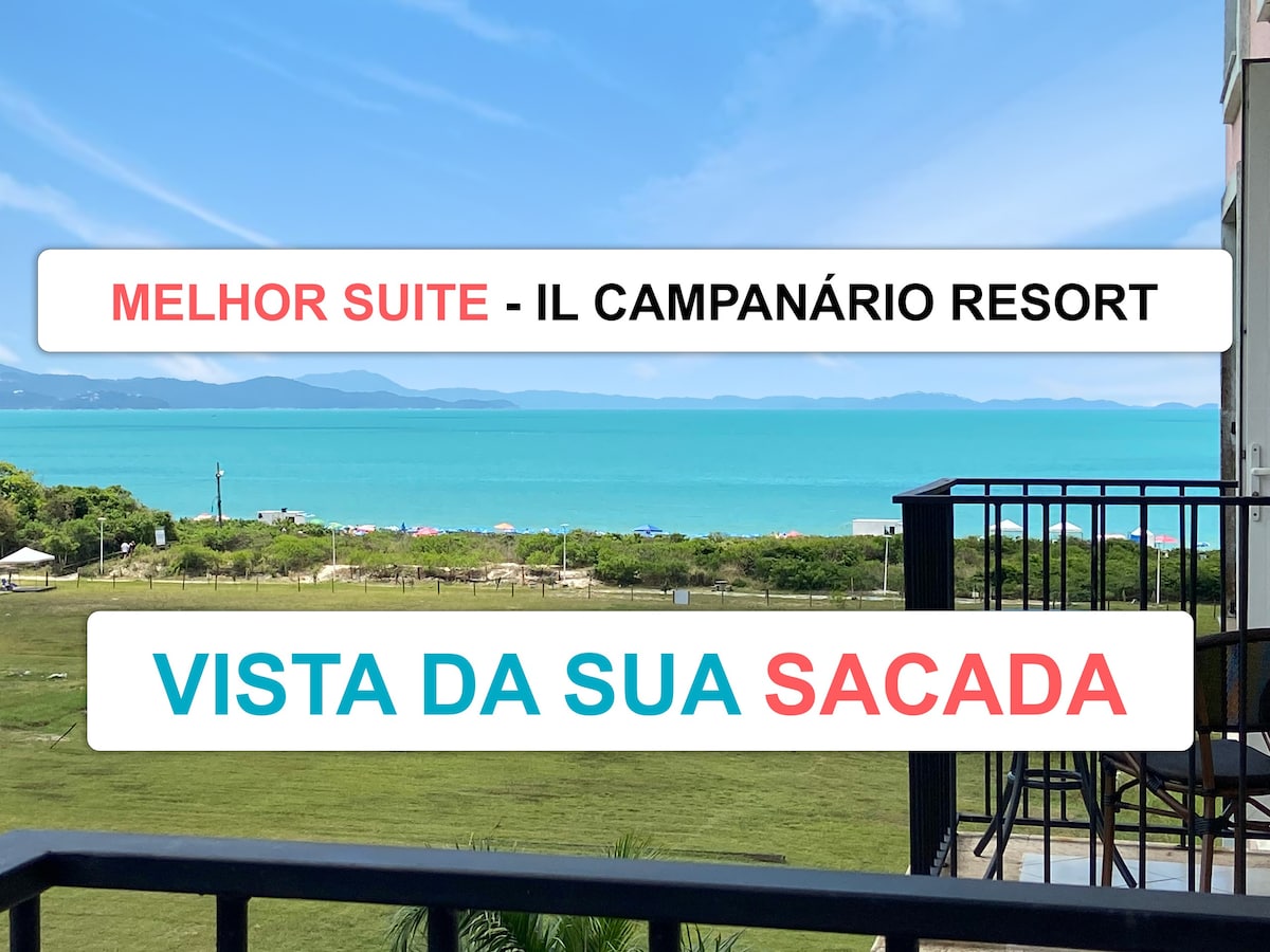 Suite Luxo Vista Mar - IL Campanario Resort Jurerê