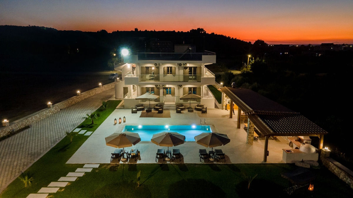 Ktima Kritikos -带加热泳池的6卧室别墅