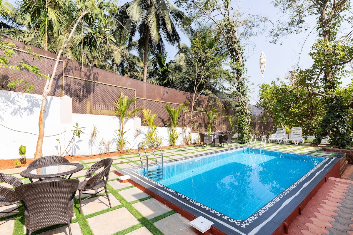 4bhk pvt pool villa in North Goa - nearby Kayaking