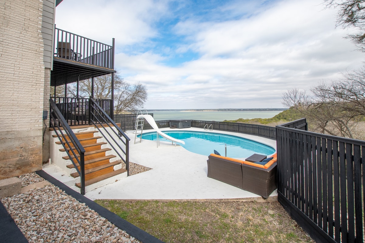 THE LOOKOUT BELTON! Lakeview Home w/Pool & Hot Tub
