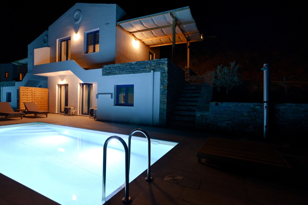 Kea LIVE in Blue Villa with Pool - Cyclades B2