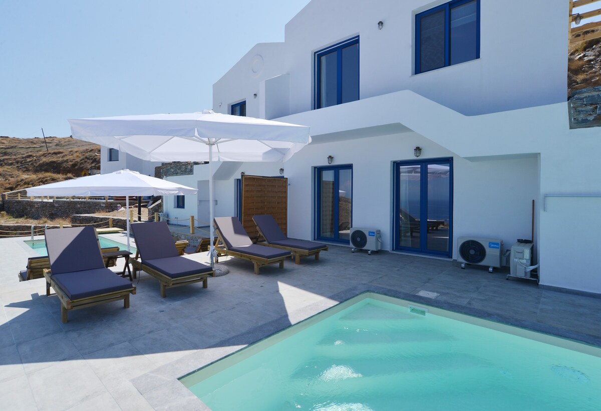 Kea LIVE in Blue Villa with Pool - Cyclades B2