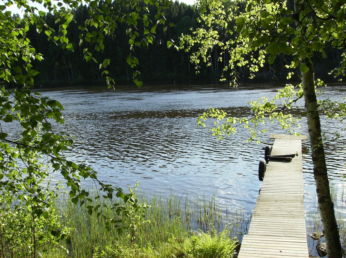 Aholanranta别墅- Kymijoki景观中的拳击空间