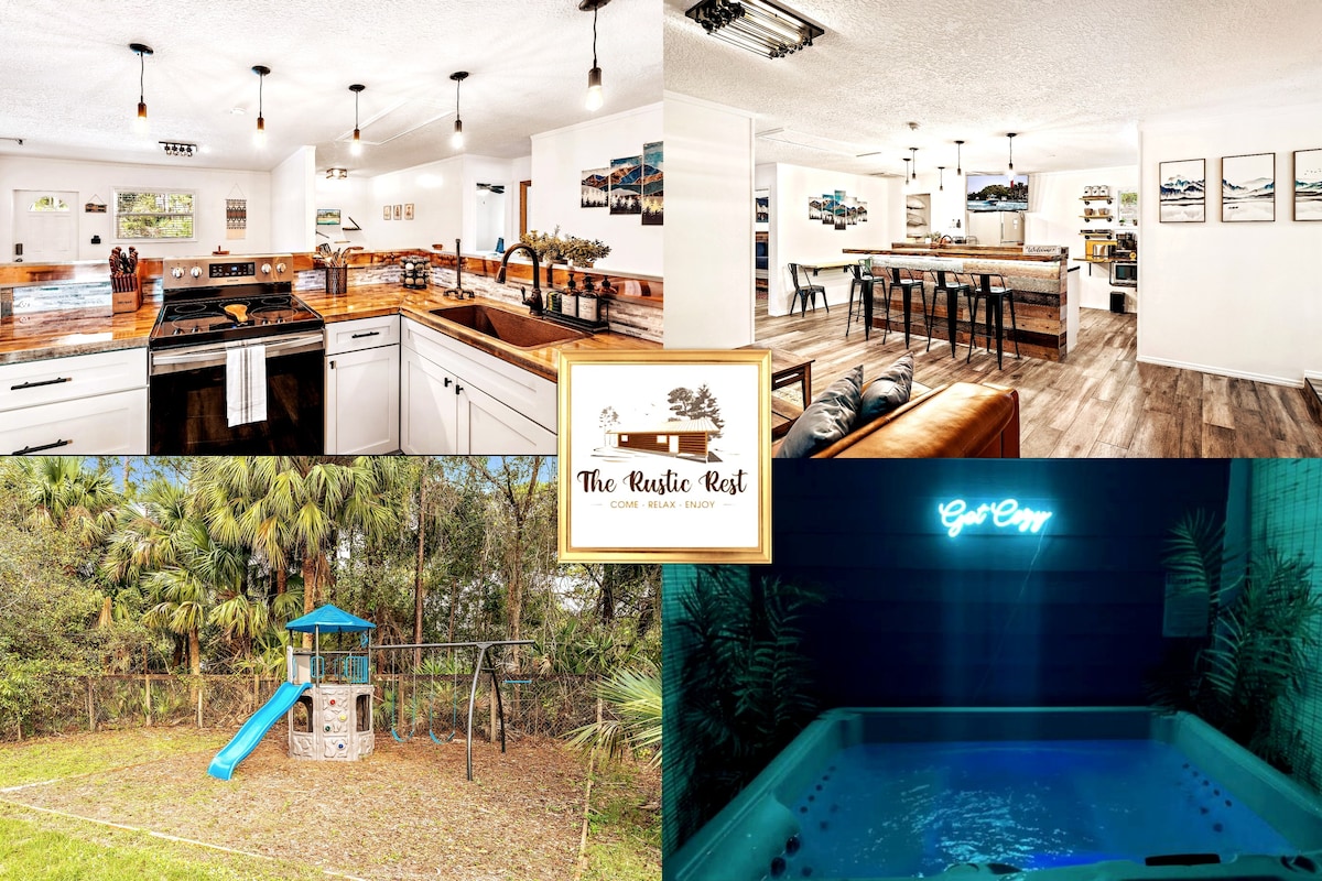 Luxe, Private Cabin - Hot Tub, Sauna, Playground!