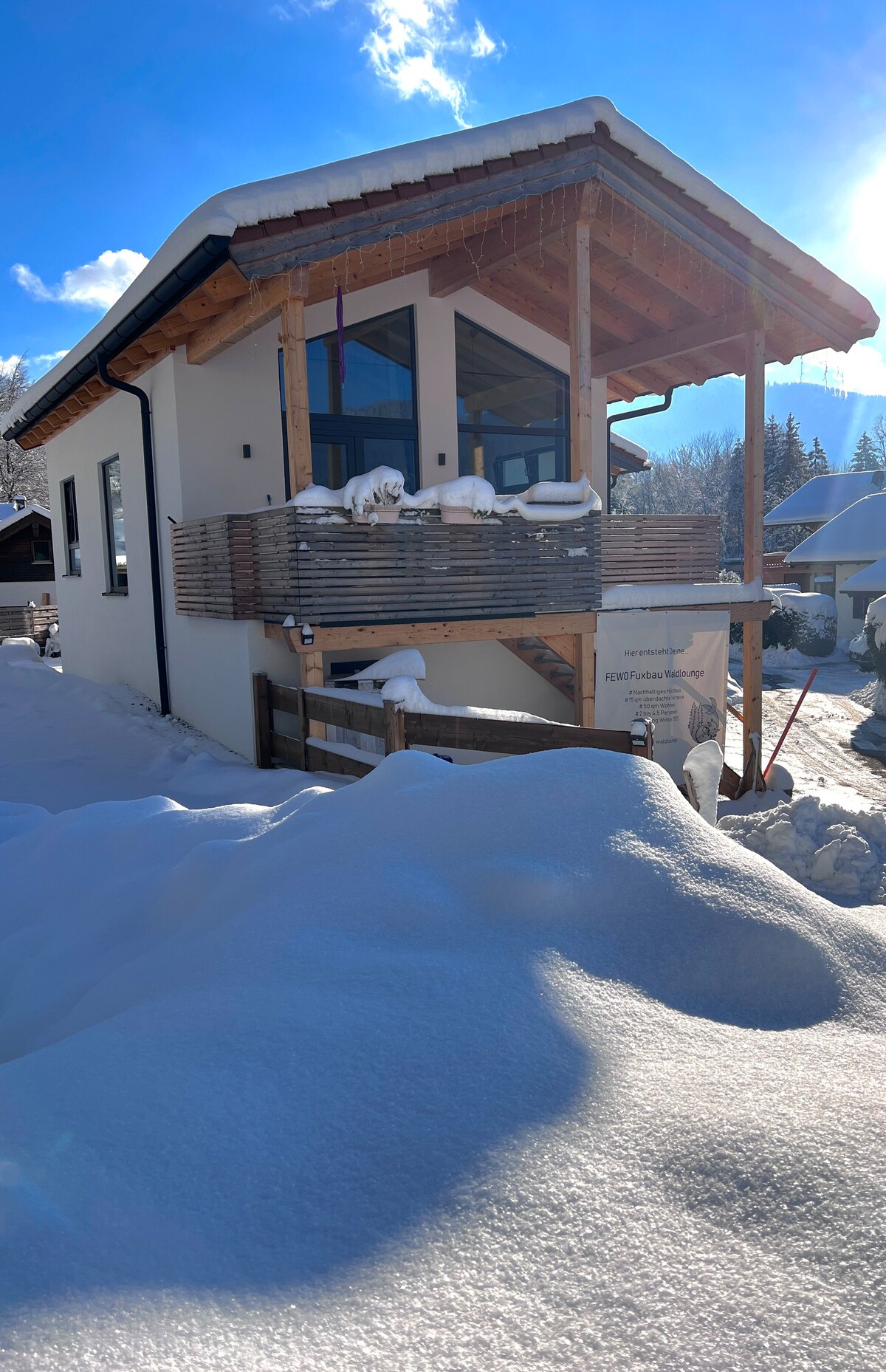 Holiday home fuxbau Ruhpolding snow ski Chiemgau