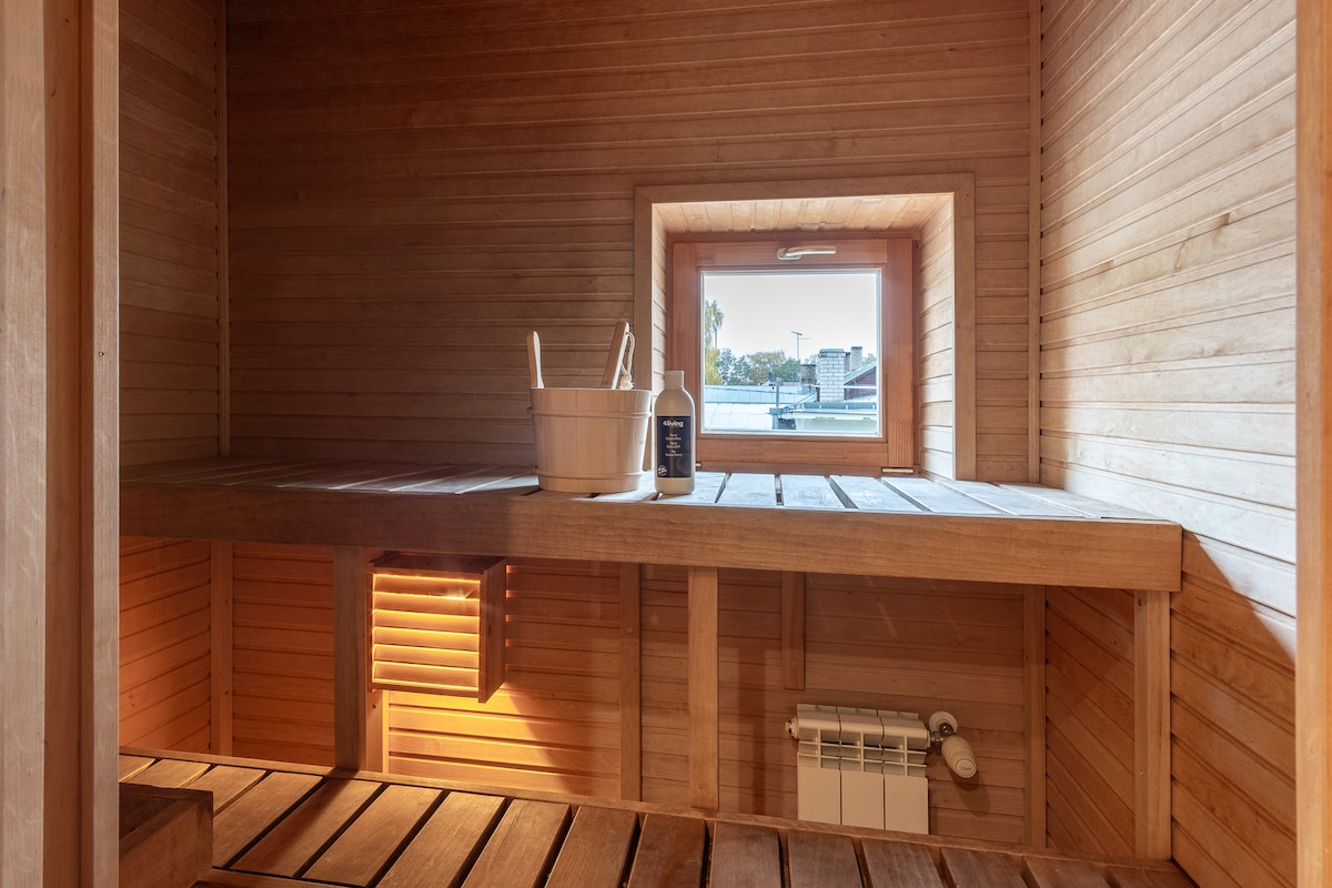 HermiinStay - apartment w/ sauna and hot tub