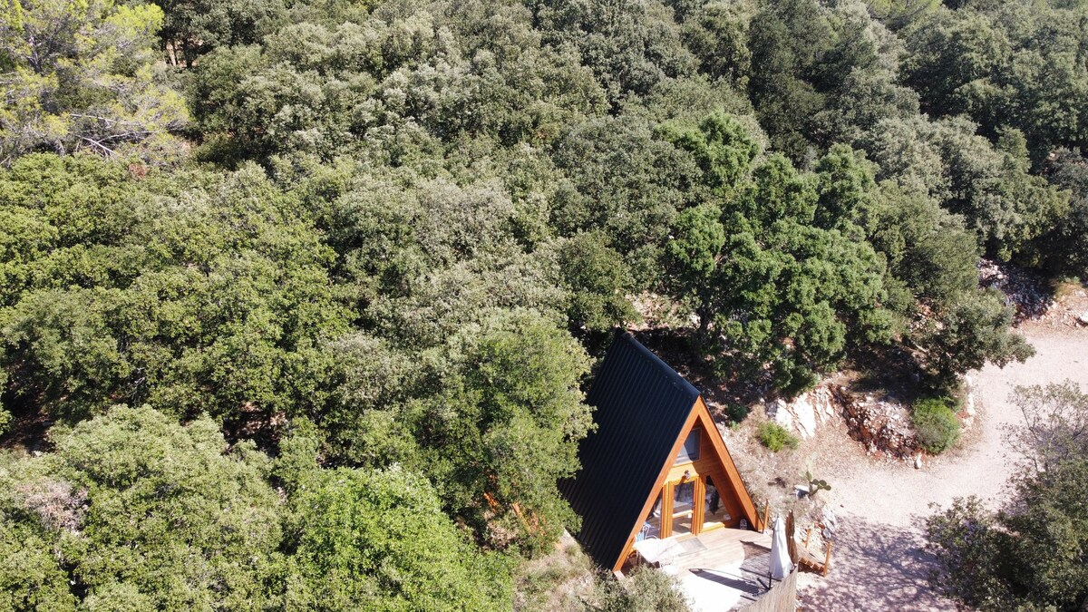 大自然中独特的Tipi度假木屋，带泳池