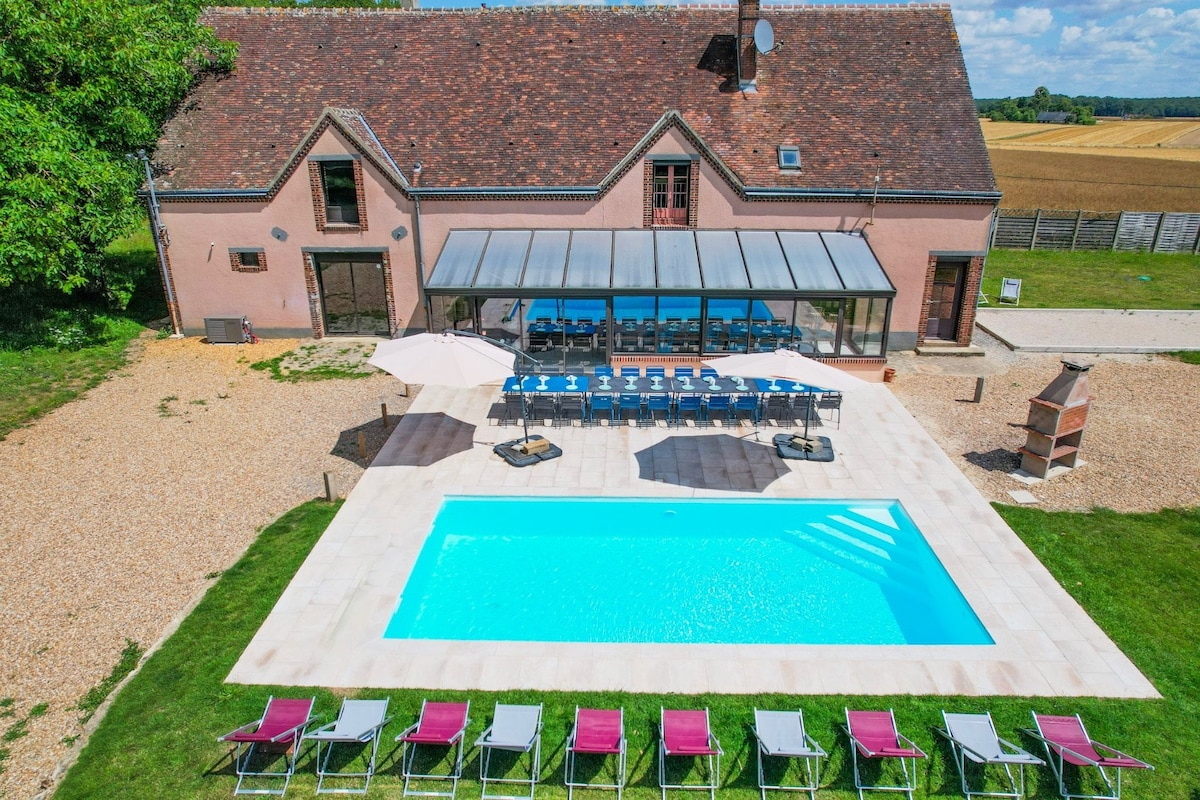 So Villa Chalonie (28) -Pool-Basket-1h30Paris